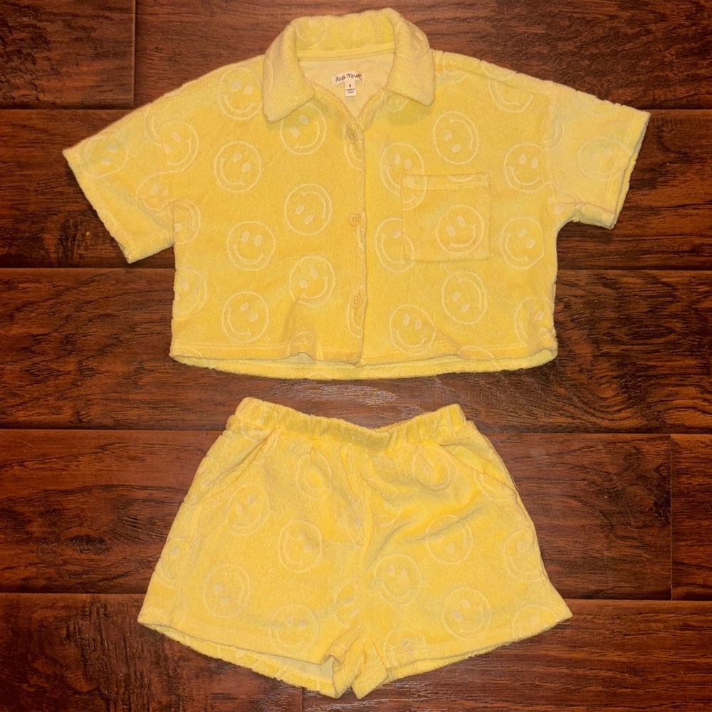 Kate Mack Yellow Smiley face set